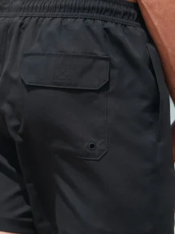 Black/Khaki Green Essential Swim Shorts 2 Pack
