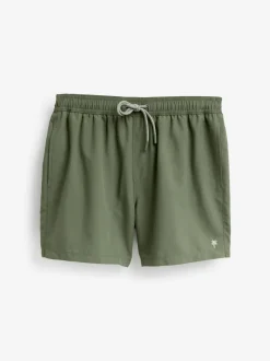 Black/Khaki Green Essential Swim Shorts 2 Pack