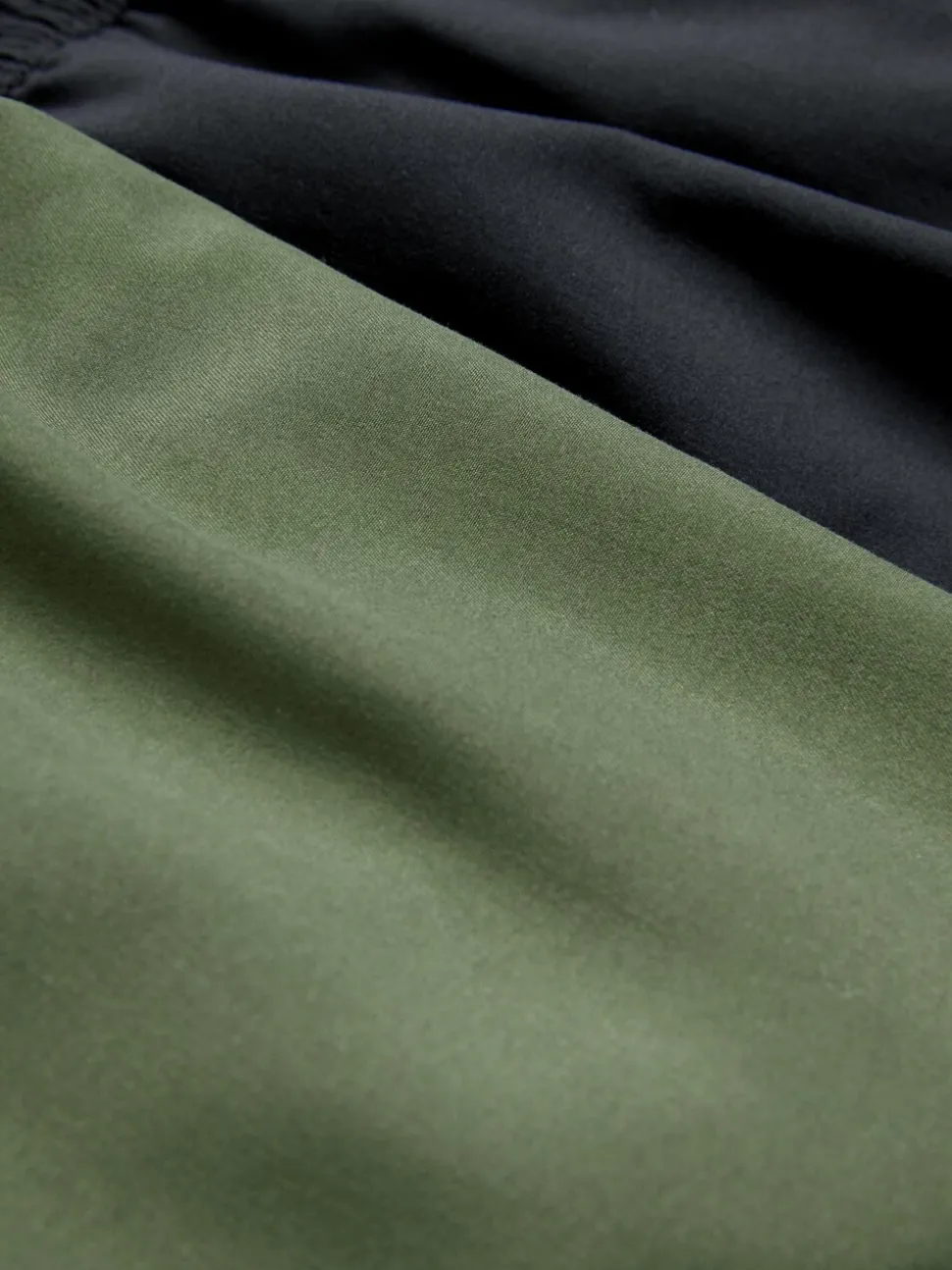 Black/Khaki Green Essential Swim Shorts 2 Pack