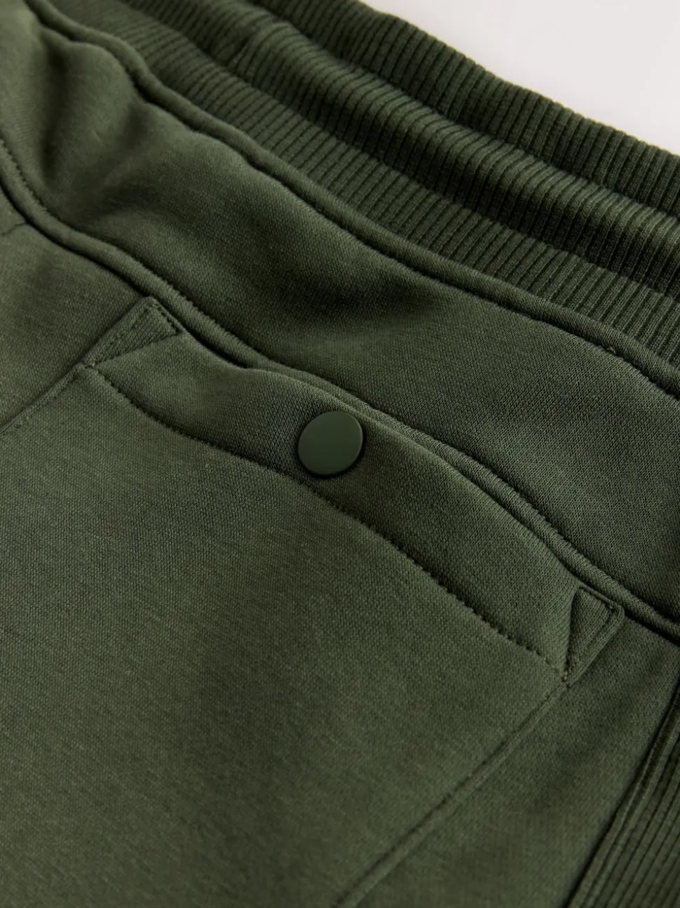 Black/Khaki Green Slim Fit Utility Brushback Heavyweight 2 Pack Cargo Joggers