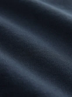 Black/Navy Blue Cuffed Brushback Heavyweight Open 2 Pack Joggers