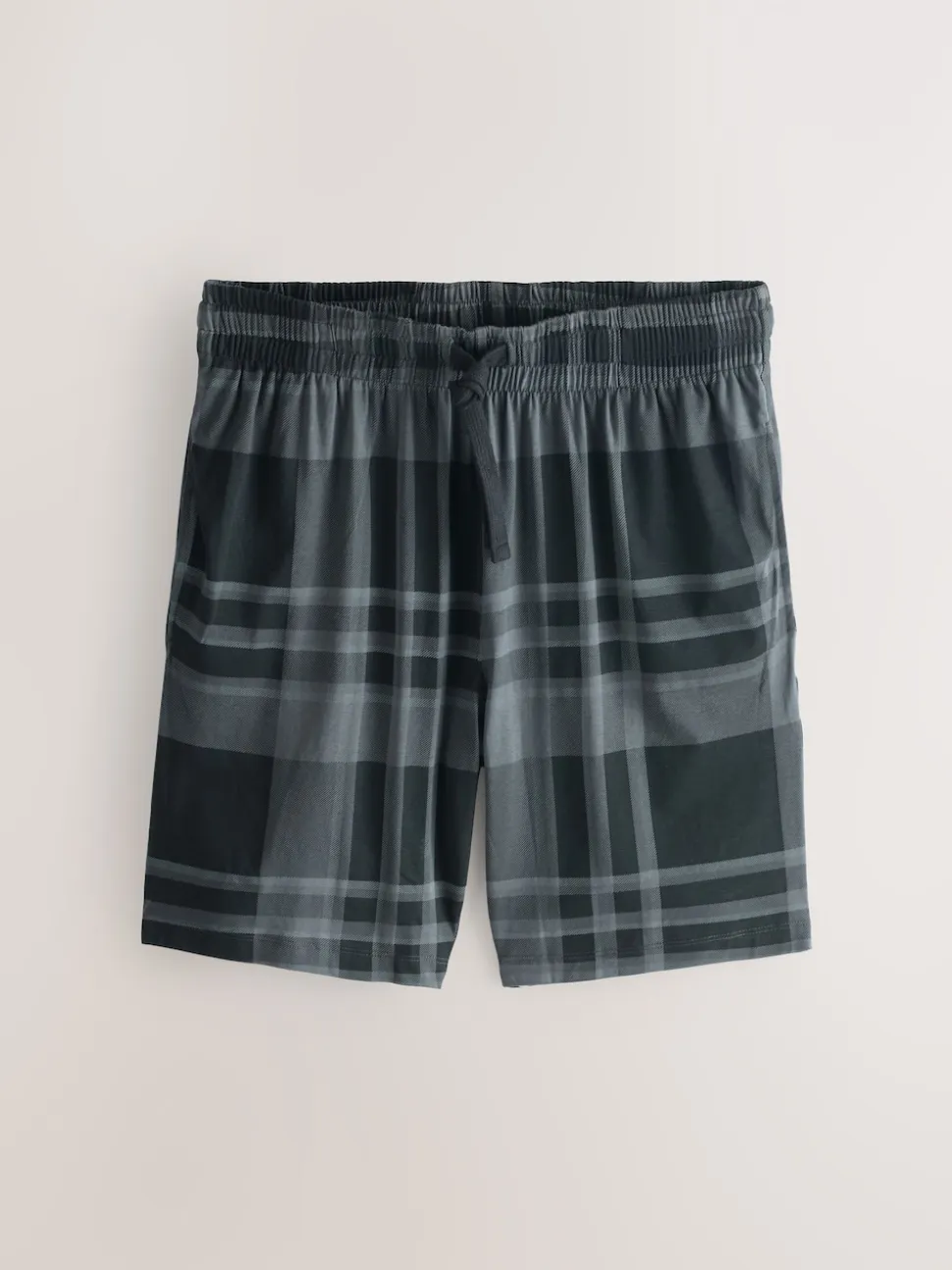 Black/Navy Blue Jersey Check Short Sleeve Pyjamas Set 3 Pack