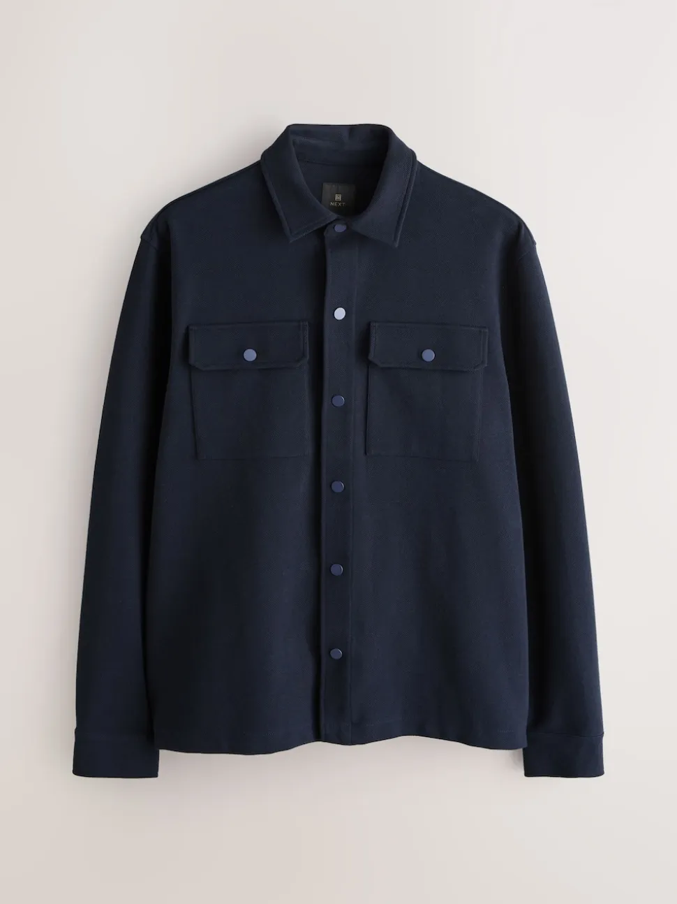 Black/Navy Blue Jersey Twill Popper Shackets 2 Pack