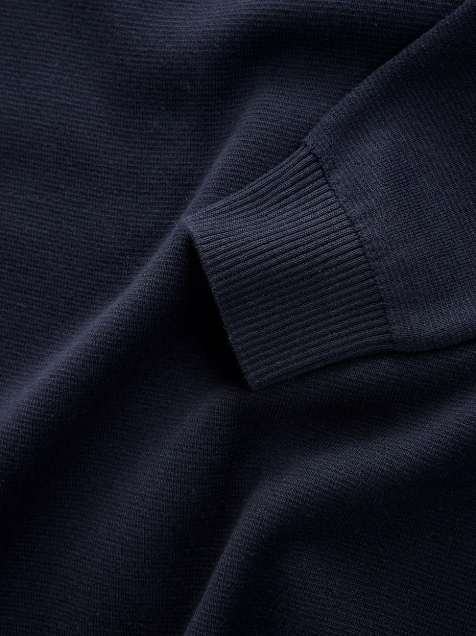 Black/Navy Blue N.Premium 100% Cotton Regular Fit Premium Quarter Zip Jumpers 2 Pack