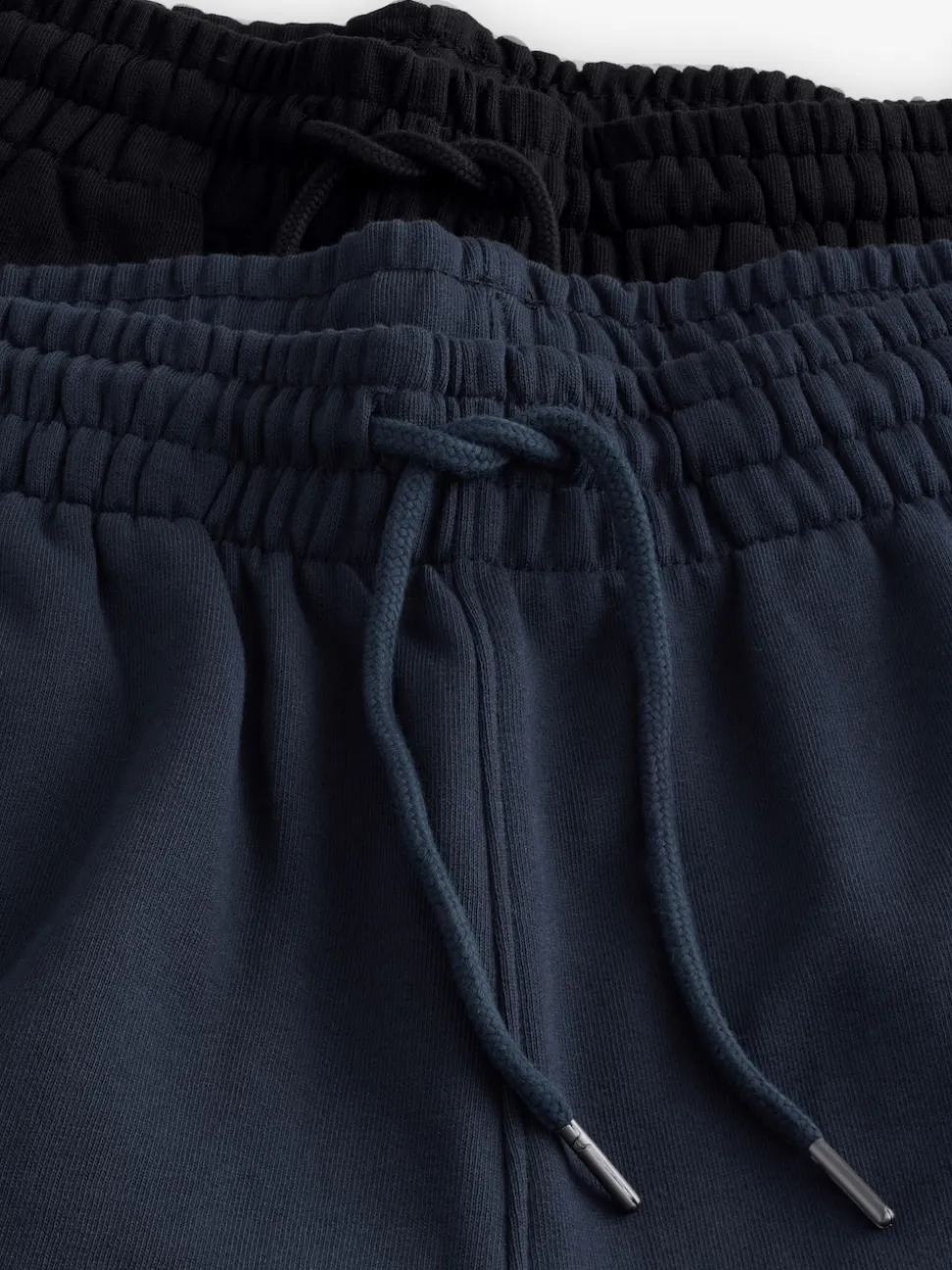 Black/Navy Blue Open Brushback Heavyweight Open 2 Pack Joggers