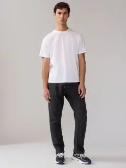 Black/Navy Blue Open Brushback Heavyweight Open 2 Pack Joggers