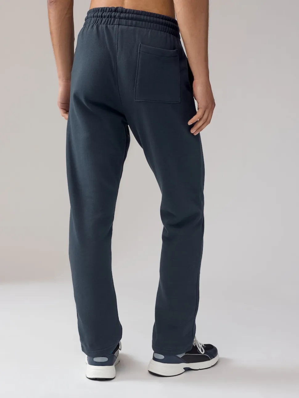 Black/Navy Blue Open Brushback Heavyweight Open 2 Pack Joggers