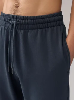 Black/Navy Blue Open Brushback Heavyweight Open 2 Pack Joggers