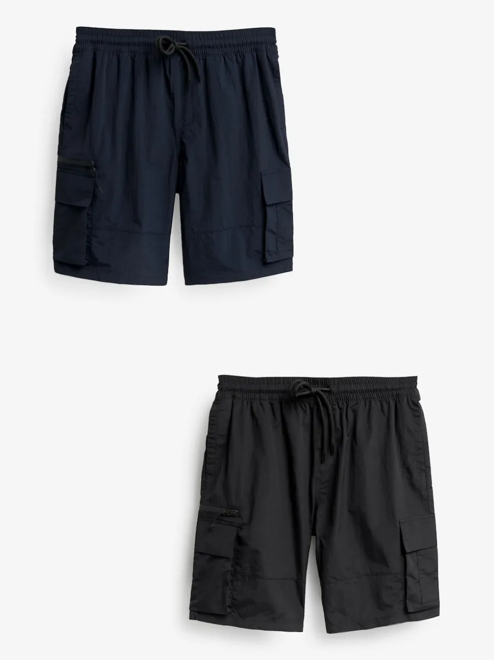 Black/Navy Blue Utility Swim Shorts 2 Pack