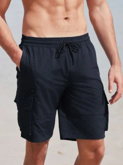 Black/Navy Blue Utility Swim Shorts 2 Pack