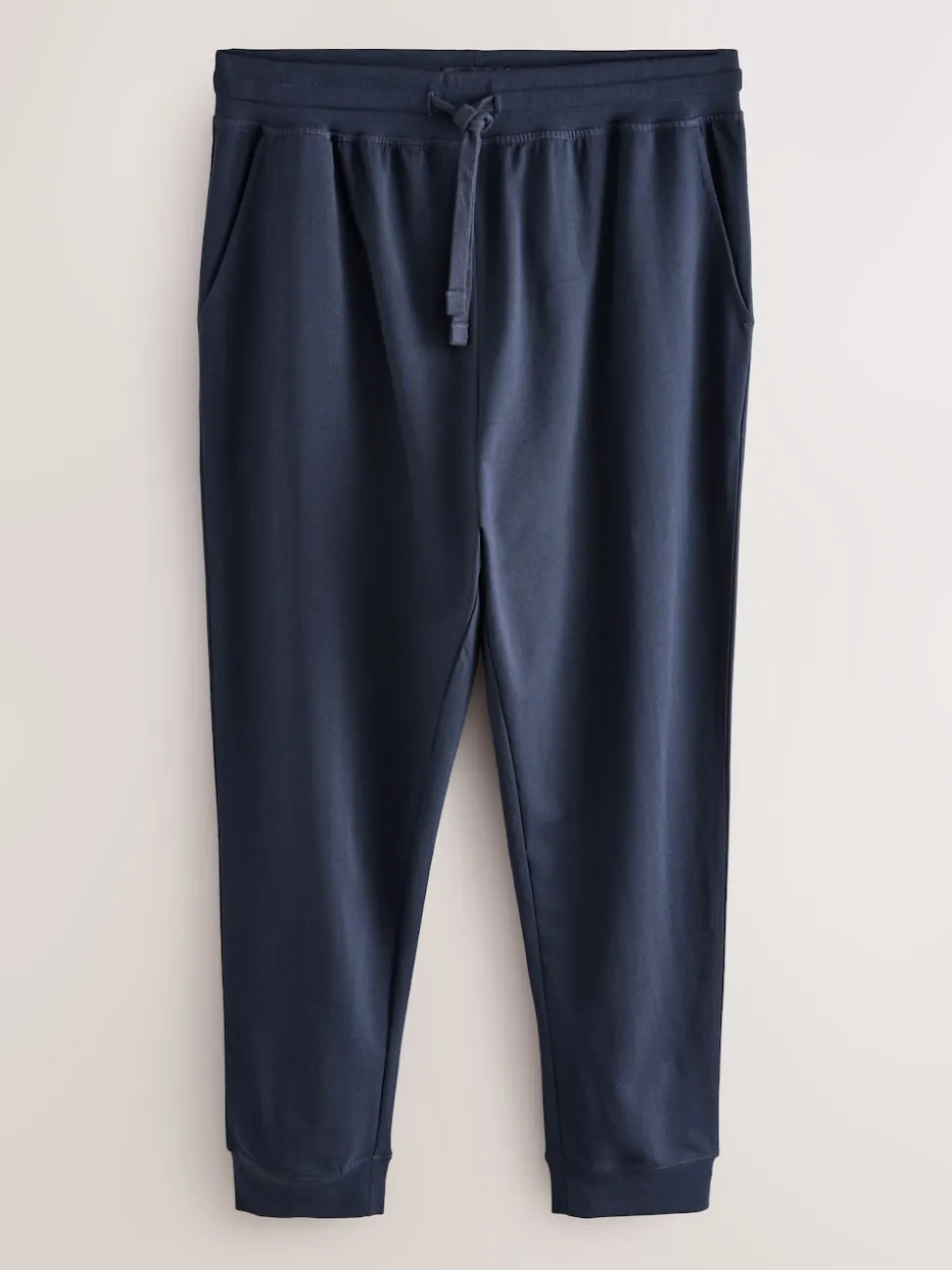 Black/Navy Cuffed Loopback Soft Touch 2 Pack Open Joggers