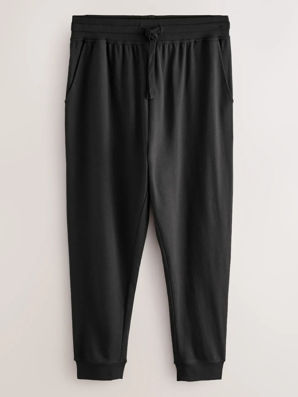 Black/Navy Cuffed Loopback Soft Touch 2 Pack Open Joggers
