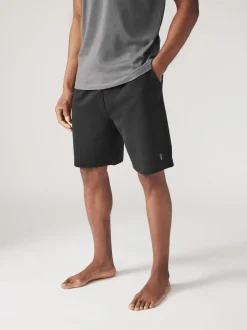 Black/Navy Loopback Soft Touch 2 Pack Jogger Shorts
