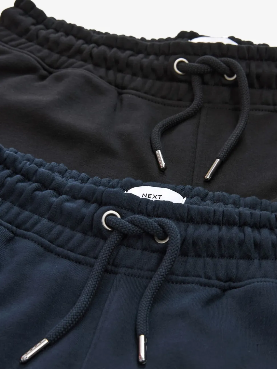 Black/Navy Slim Fit Brushback Heavyweight 2 Pack Joggers