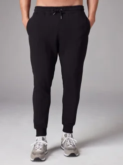 Black/Navy Slim Fit Brushback Heavyweight 2 Pack Joggers