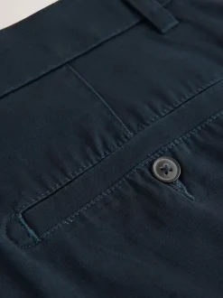 Black/Navy Straight Fit Stretch Chino Shorts 2 Pack