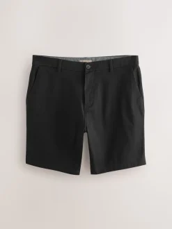 Black/Navy Straight Fit Stretch Chino Shorts 2 Pack