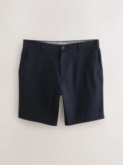 Black/Navy Straight Fit Stretch Chino Shorts 2 Pack