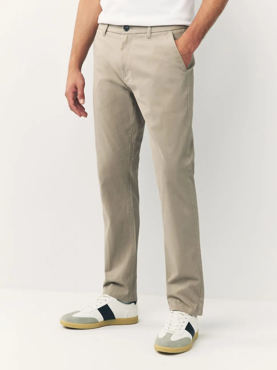 Black/Navy/Stone/Blue Slim Stretch Chino Trousers 4 Pack