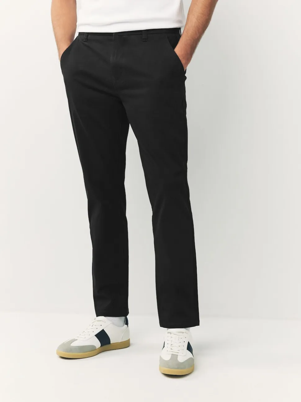 Black/Navy/Stone/Blue Slim Stretch Chino Trousers 4 Pack