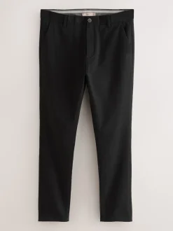 Black/Navy/Stone/Blue Slim Stretch Chino Trousers 4 Pack