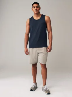 Black/Navy/White/Blue 100% Cotton Vests 4 Pack