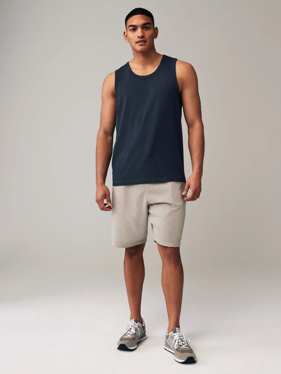 Black/Navy/White/Blue 100% Cotton Vests 4 Pack