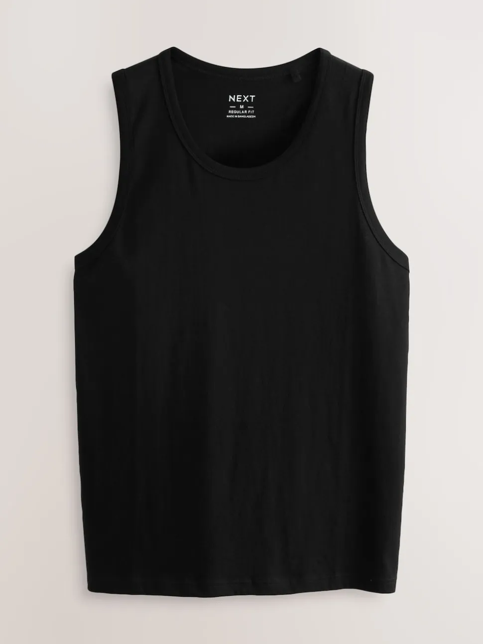 Black/Navy/White/Blue 100% Cotton Vests 4 Pack