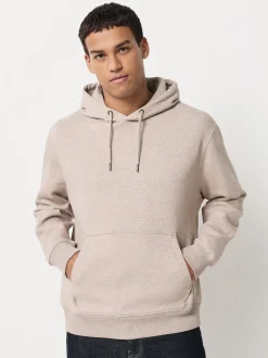 Black/Neutral Cotton Rich Jersey Overhead Hoodies 2 Pack