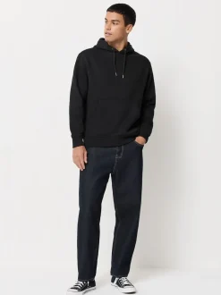 Black/Neutral Cotton Rich Jersey Overhead Hoodies 2 Pack