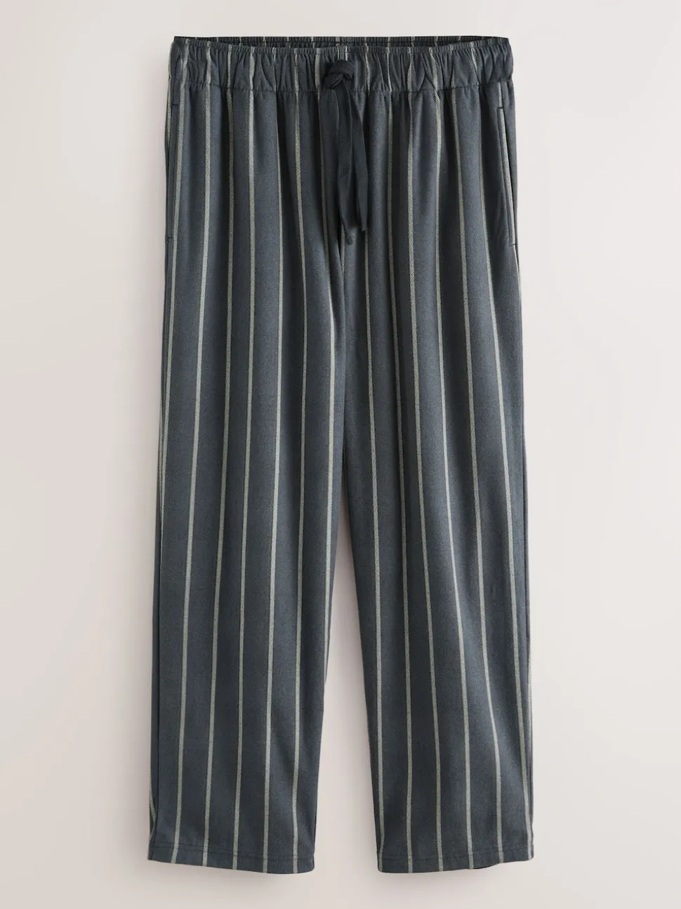 Black/Neutral Stripe Motionflex Cosy Short Sleeve Pyjamas Set