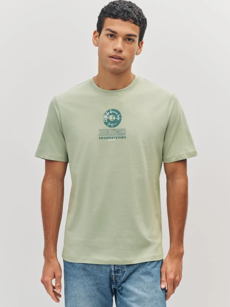 Black/Neutral/Green Regular Fit Graphic Print T-Shirts 3 Pack