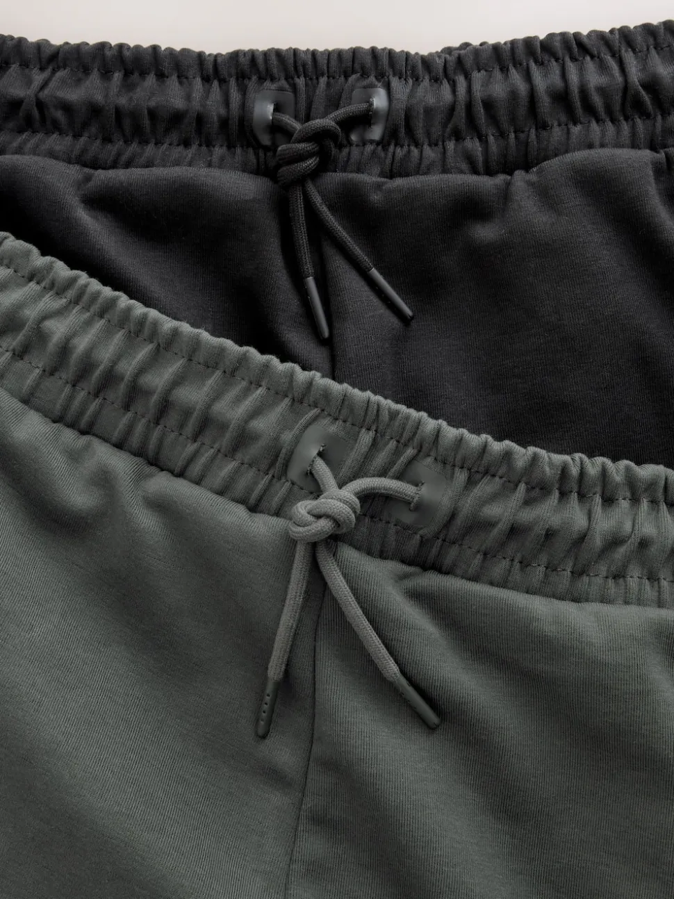 Black/Slate Grey Interlock Soft Touch 2 Pack Cuffed Joggers