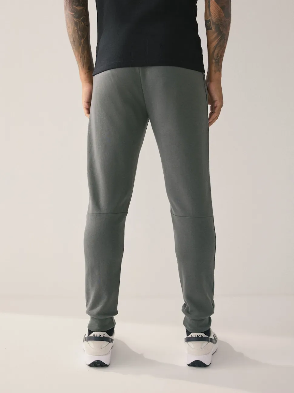 Black/Slate Grey Interlock Soft Touch 2 Pack Cuffed Joggers