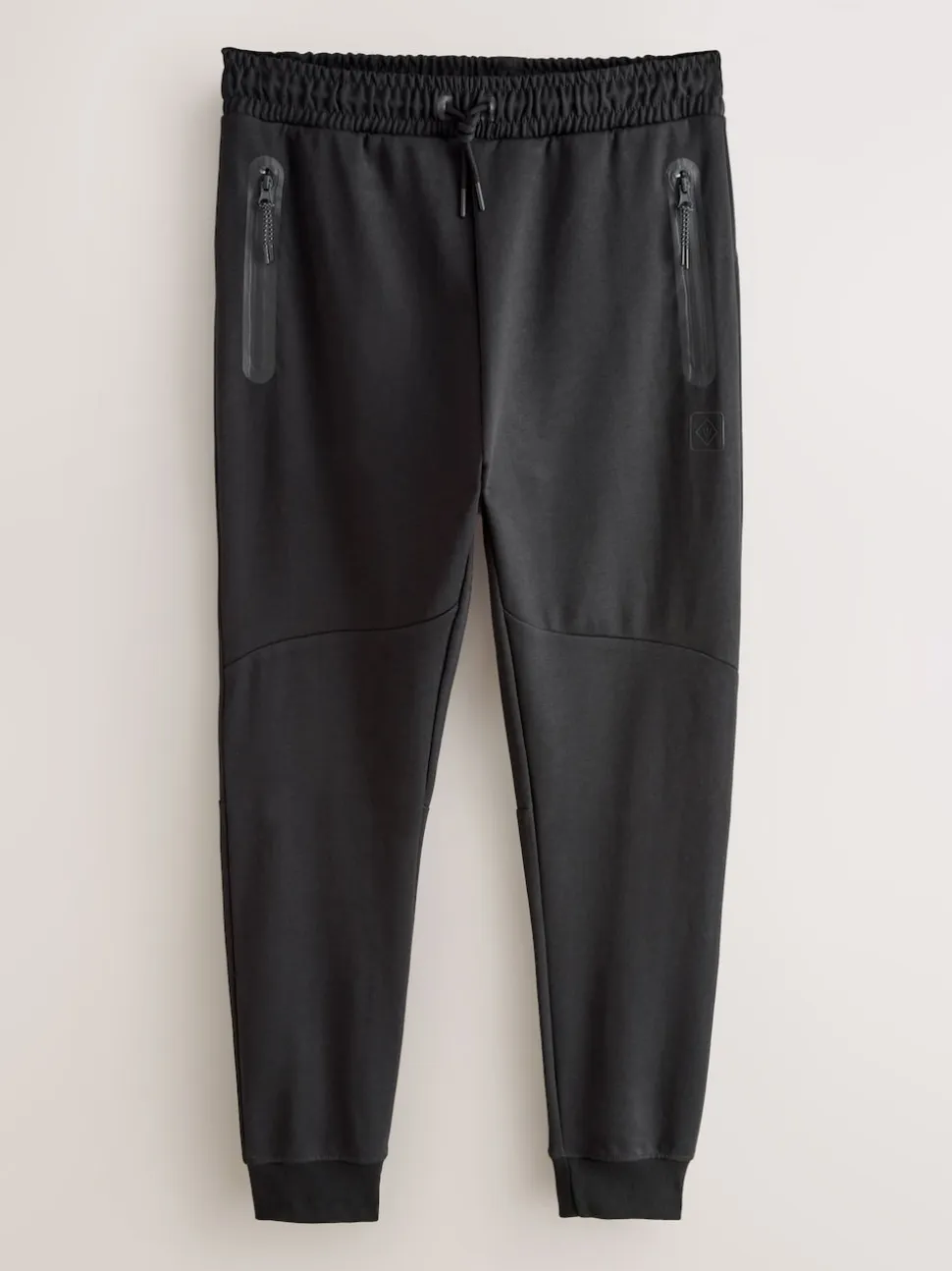 Black/Slate Grey Interlock Soft Touch 2 Pack Cuffed Joggers