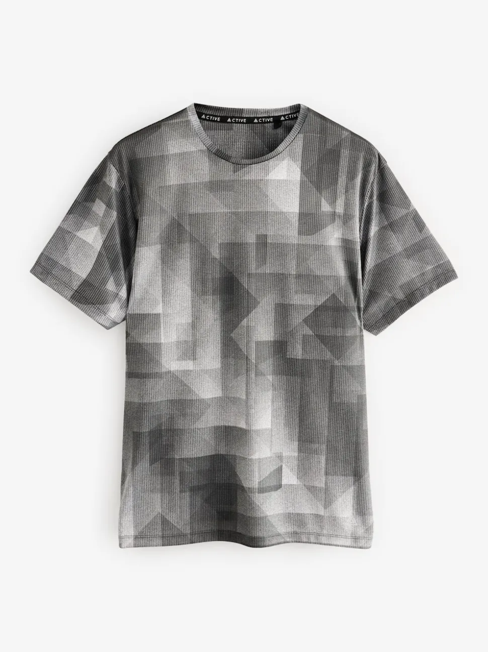 Black/White Mono Active Gym Printed Training T-Shirt