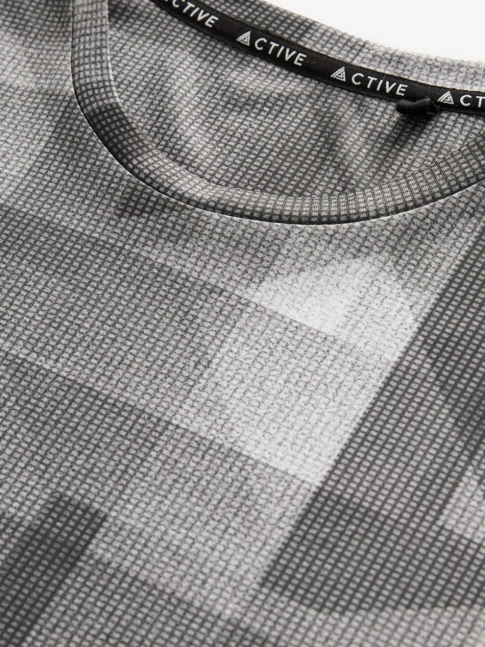 Black/White Mono Active Gym Printed Training T-Shirt