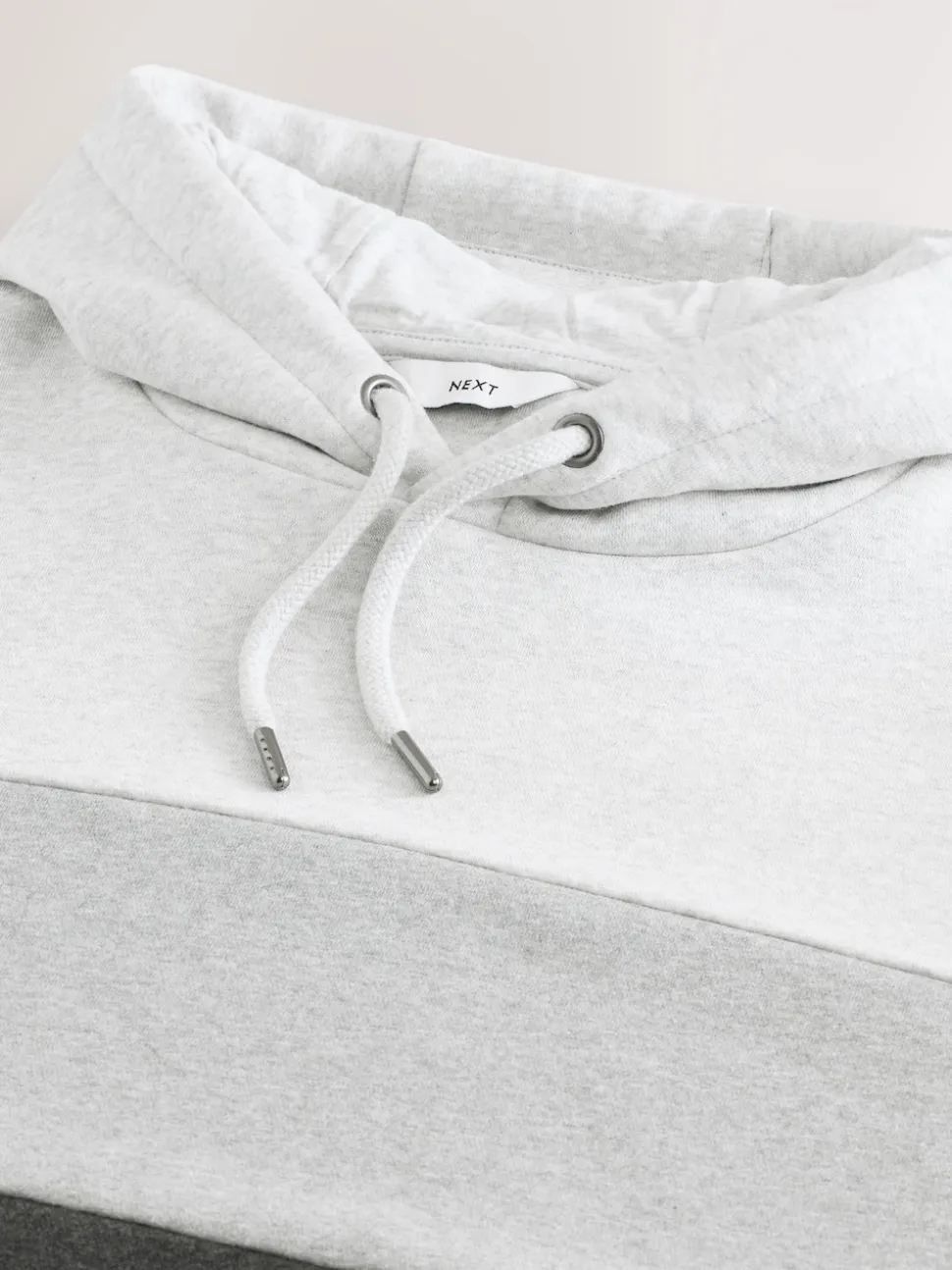 Black/White Overhead Hoodie Colour Blocking Sweatshirt