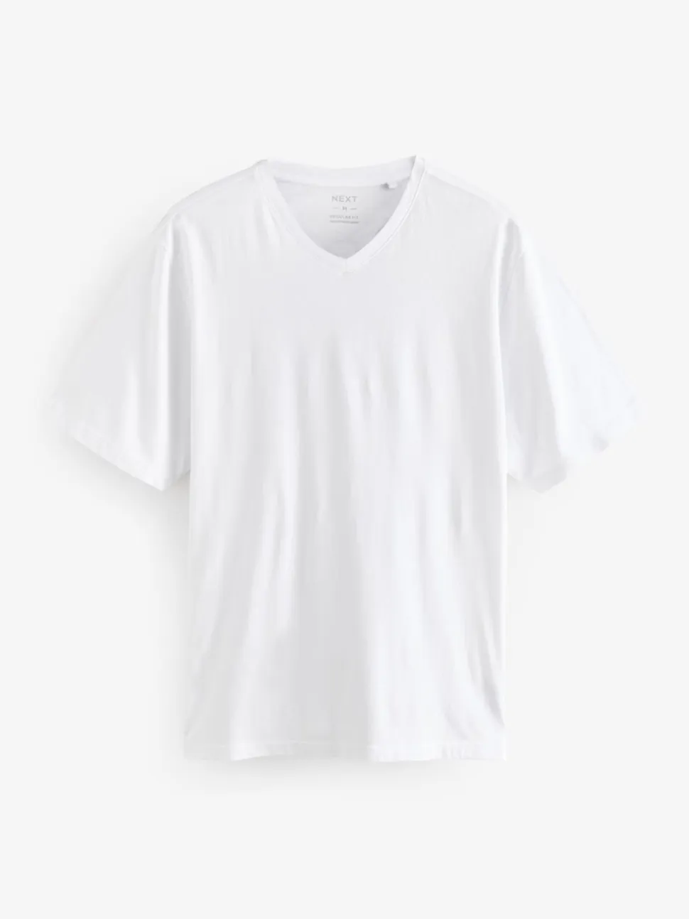 Black/White/Blue/Grey Essential V-Neck 100% Cotton T-Shirts 6 Pack
