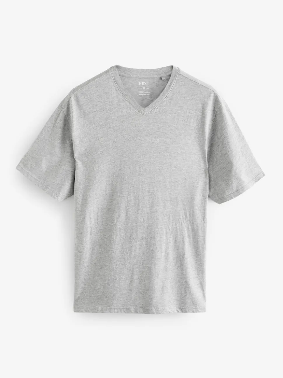 Black/White/Blue/Grey Essential V-Neck 100% Cotton T-Shirts 6 Pack