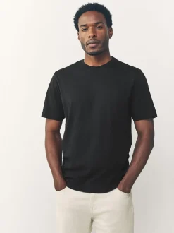 Black/White/Grey/Slate Grey/Stone/Brown Regular Fit Essential Cotton T-Shirts 6 Pack