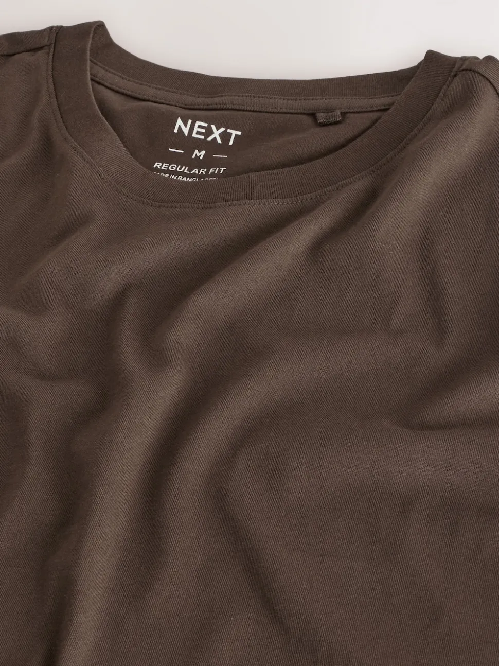 Black/White/Grey/Slate Grey/Stone/Brown Regular Fit Essential Cotton T-Shirts 6 Pack