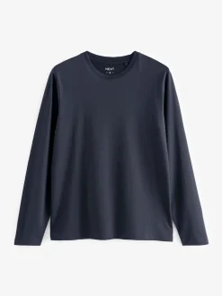 Black/White/Navy Blue/Green/Burgundy Red Regular Fit Regular Fit Long Sleeve 100% Cotton T-Shirts 5 Pack