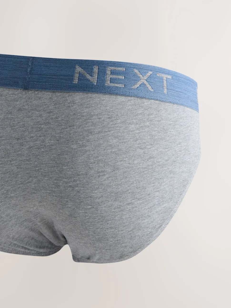 Blue / Grey Marl 10 pack Cotton Rich Briefs