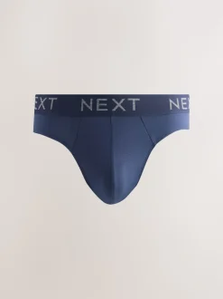 Blue / Grey Marl 10 pack Cotton Rich Briefs