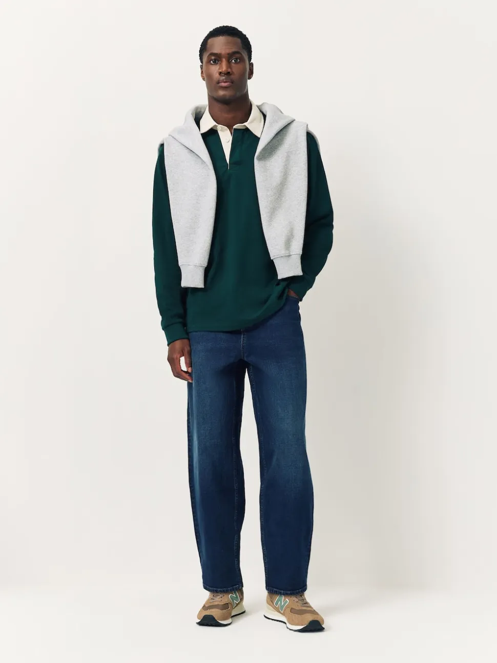 Blue Barrel Fit Classic Stretch Jeans