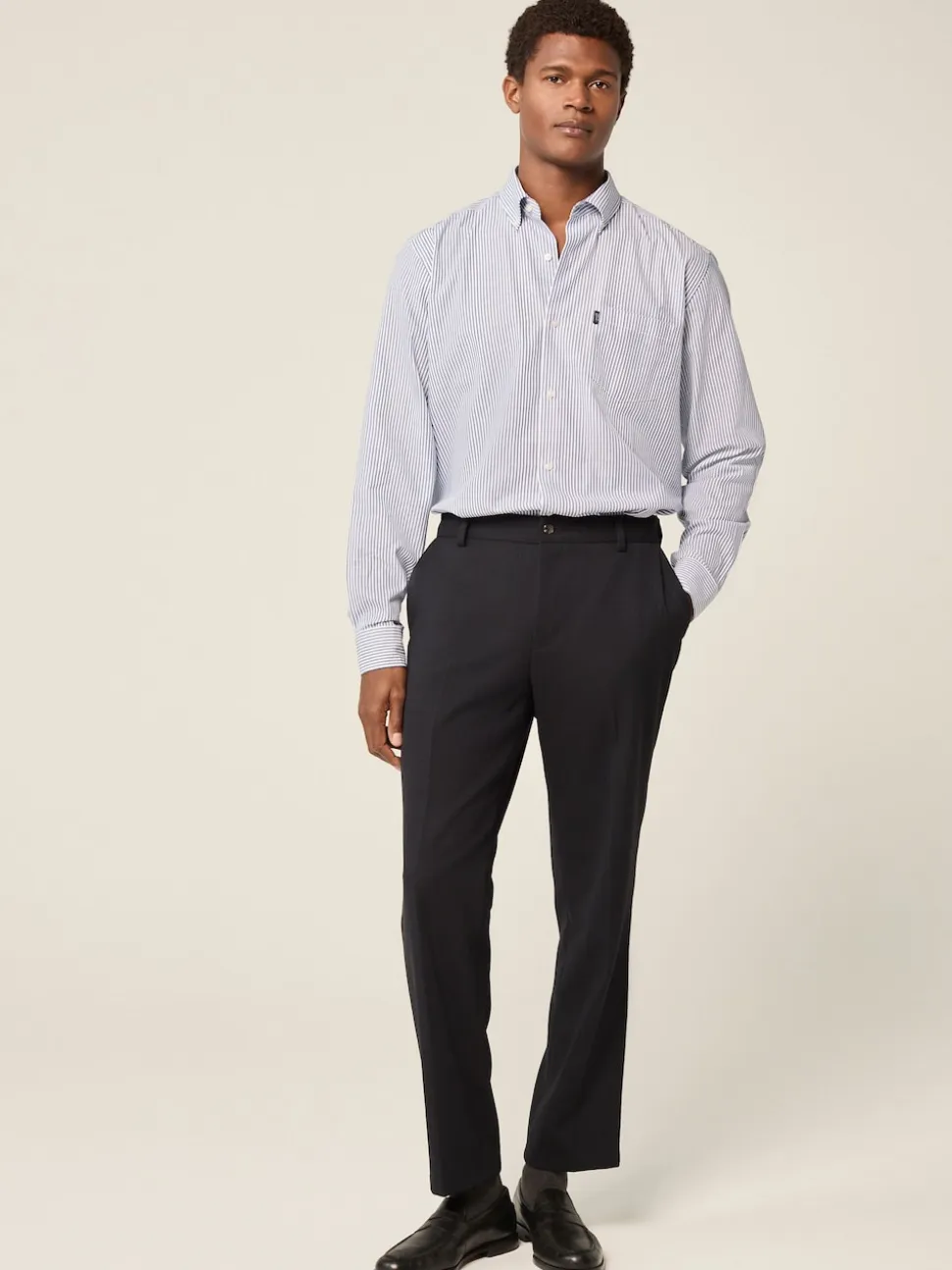 Blue Bengal Regular Fit Easy Iron Button Down Oxford Shirt