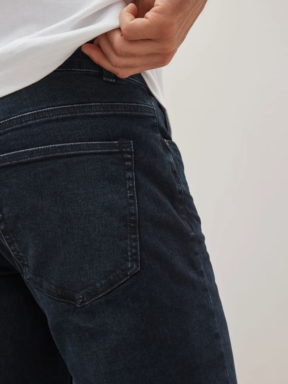 Blue Black Single Slim Fit Classic Stretch Jeans
