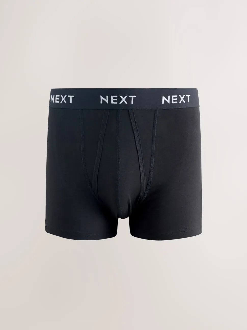 Blue/ Black Waistbands 5 Pack A-Front Cotton Rich Boxers