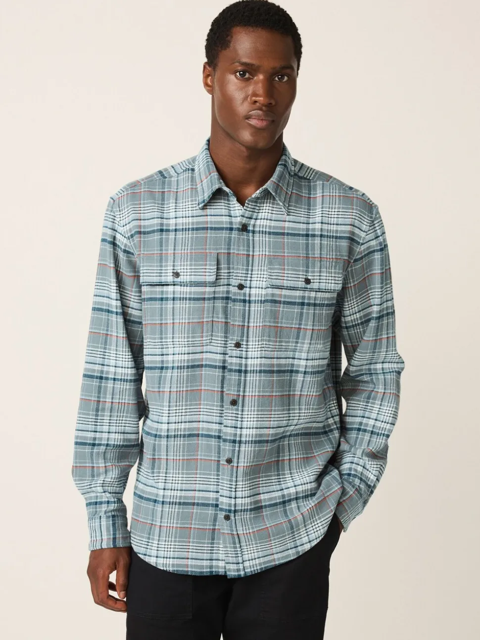 Blue Check Long Sleeve Shirt